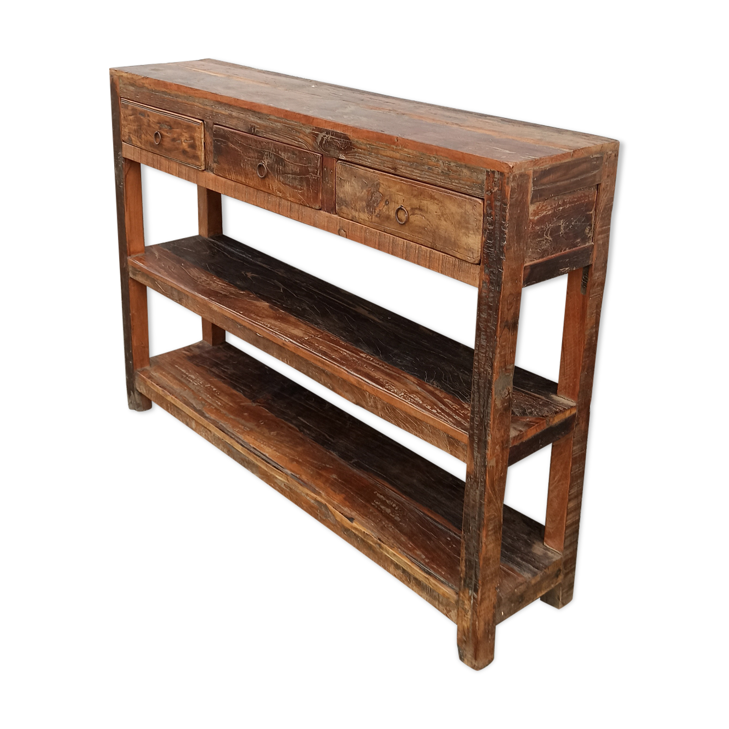 Antique wooden console
