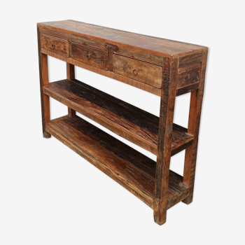 Antique wooden console