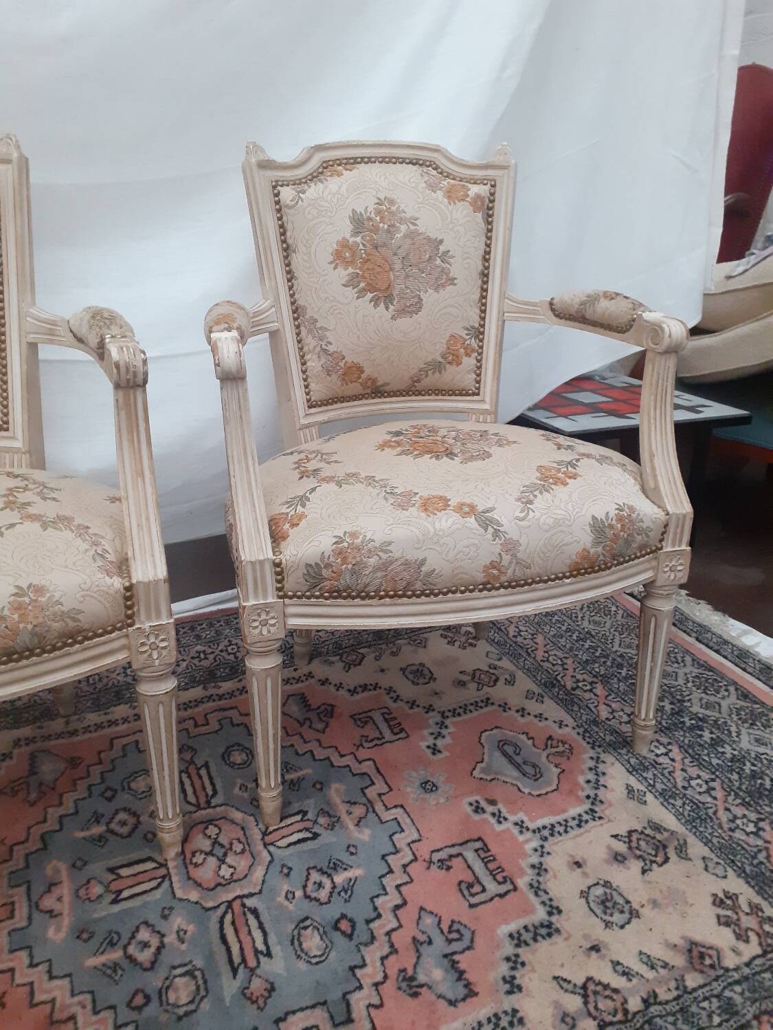 Lot of Louis XVI style armchairs