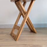 Folding stool TS attributed to Roger Tallon – French design from the 1970s.