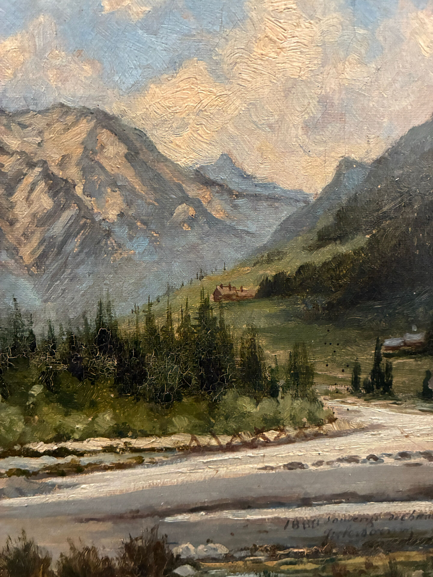 Vue de Chamonix, Jules Lorning, 1888