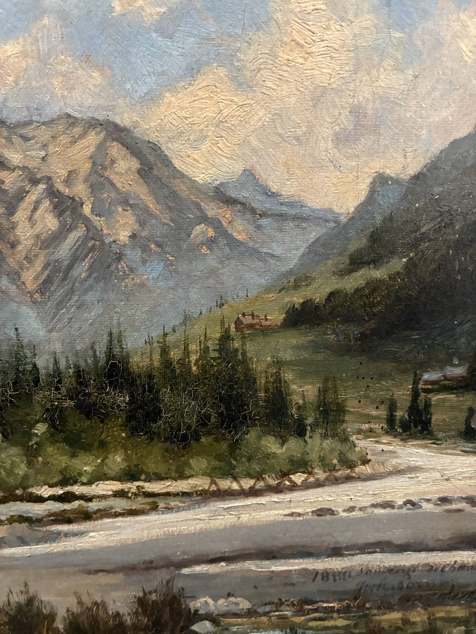 View of Chamonix, Jules Lorning, 1888