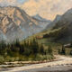 Vue de Chamonix, Jules Lorning, 1888