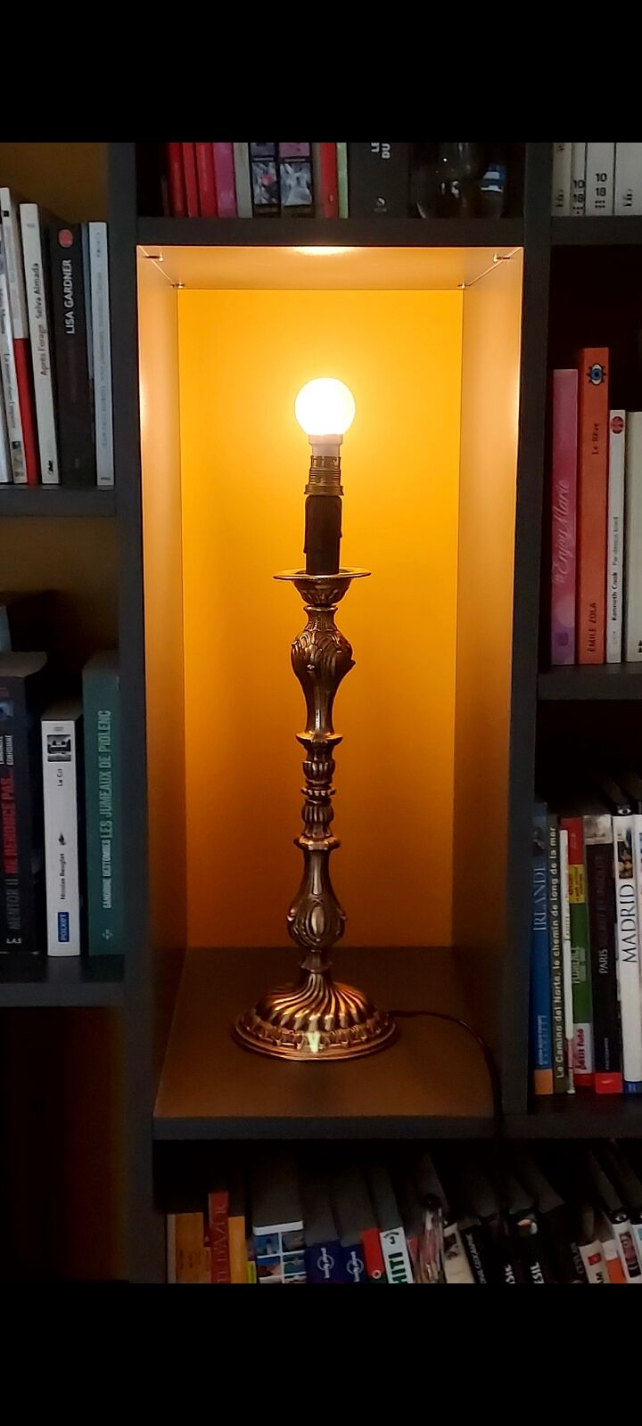 Gilded bronze lamp base