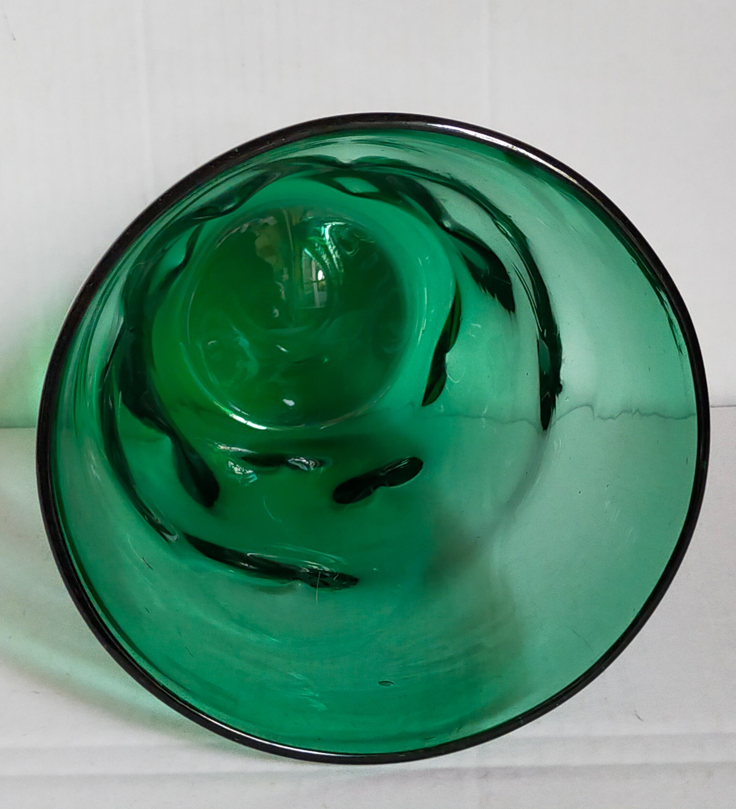 Vintage Empoli glass glass glass vase