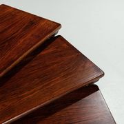 Set of 3 Danish nesting tables in rosewood Denmark 1960