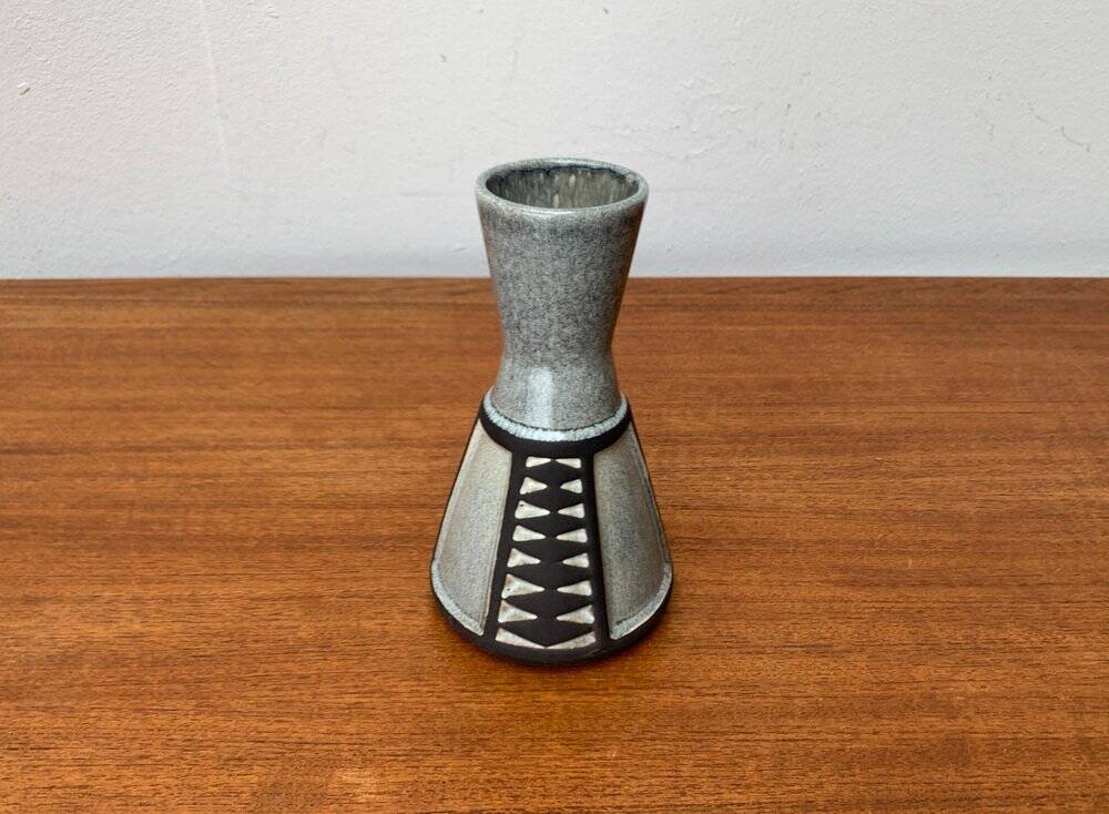 Ceramic vase from the Danish mid-century studio of Frank Keramik, 1960s.