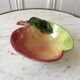 Vide poche pomme en barbotine vintage