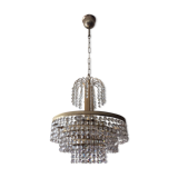 Cascade crystal chandelier