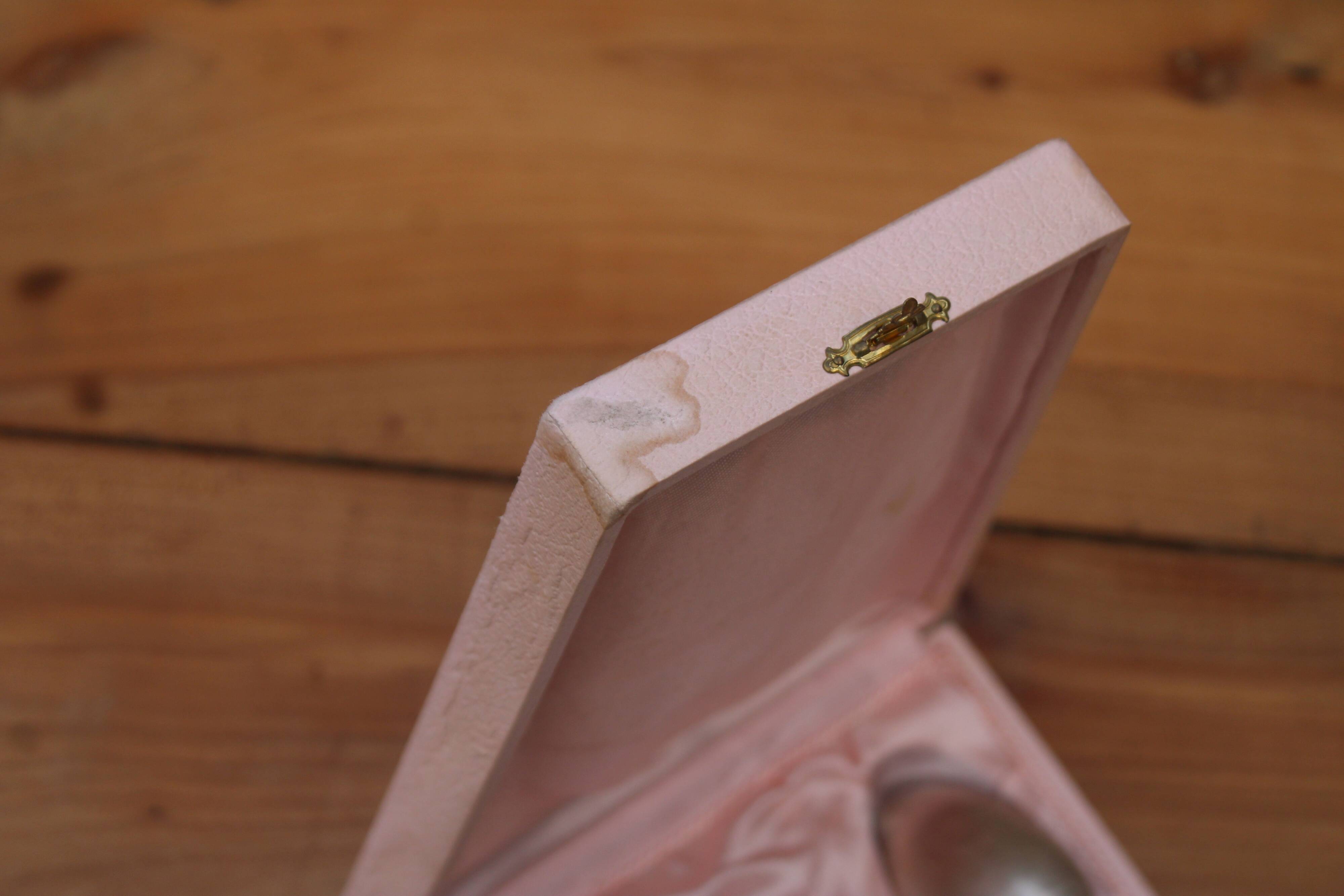 Vintage 4-piece silver-plated metal box set – shell motif – 18 g silver plating