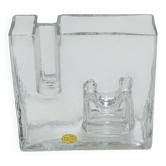 Ice Op Art glass vase by Claus Josef Riedel, Austria, 1970s