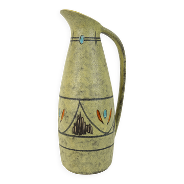 scheurich mid century VASE rough glaze abstract decor model 273-38