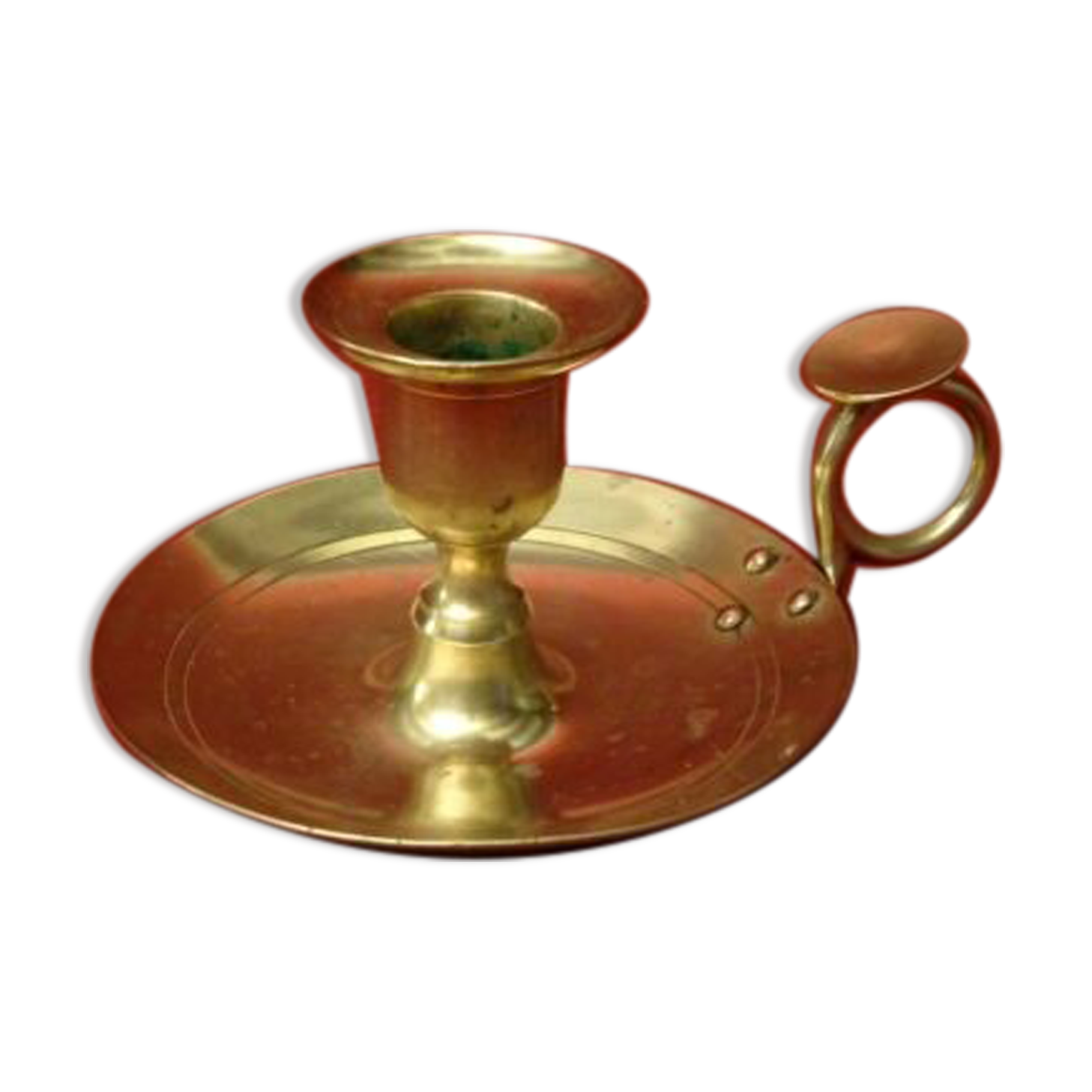 Brass bronze hand candle holder