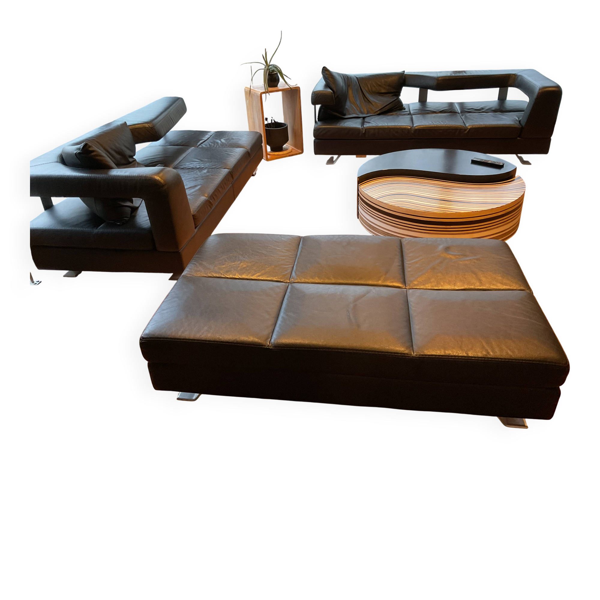 Formenti leather sofa set