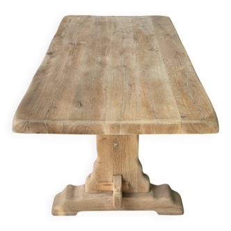 Table à manger de ferme monastère en chêne massif du 19ème 200cm