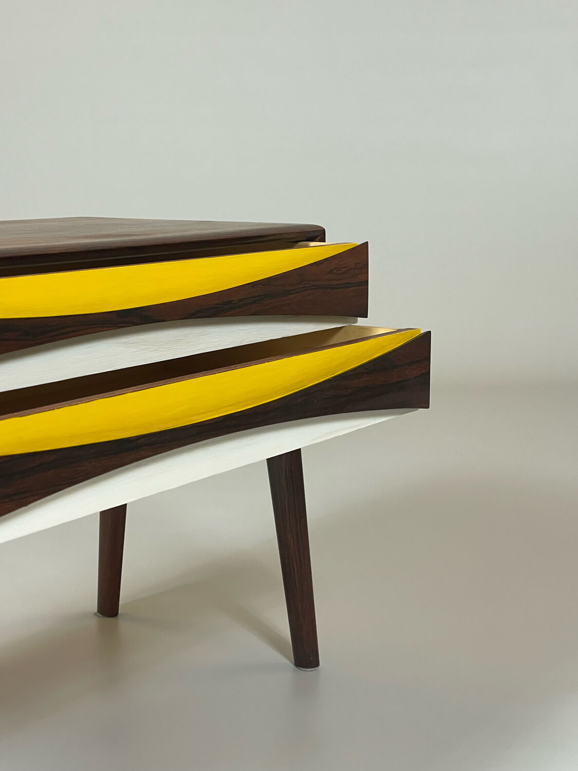 Palisander beside chest by Niels Clausen for N.C. Møbler