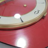 Vintage clock in red formica