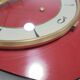 Vintage clock in red formica