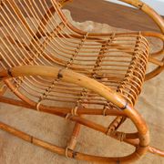 Rattan rocking chair Rohe Noordwolde 50/60s