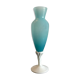 Vase vintage en opaline bleu