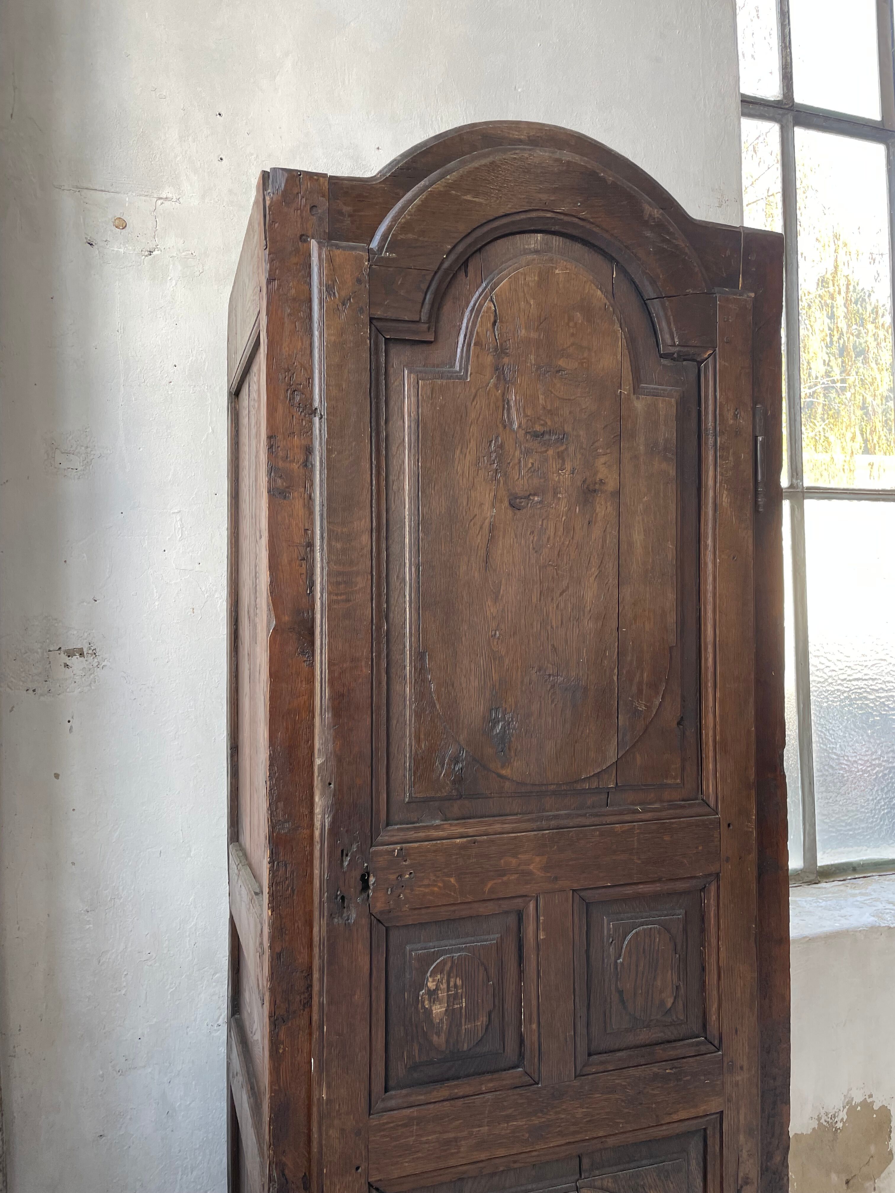 Savoyard solid oak cabinet XVIIIth