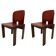 Set of Leather 121 Chairs by Afra & Tobia Scarpa for Cassina, 1967