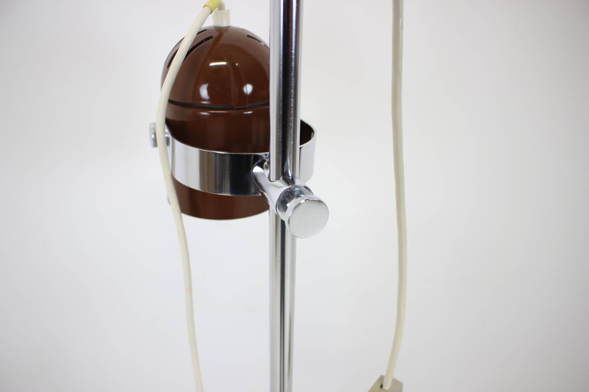 1970s Stanislav Indra Chrome Plated Floor Lamp, Czechoslovakia