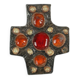 Small Cross Crucifix Pottery Perignem Amphora Style