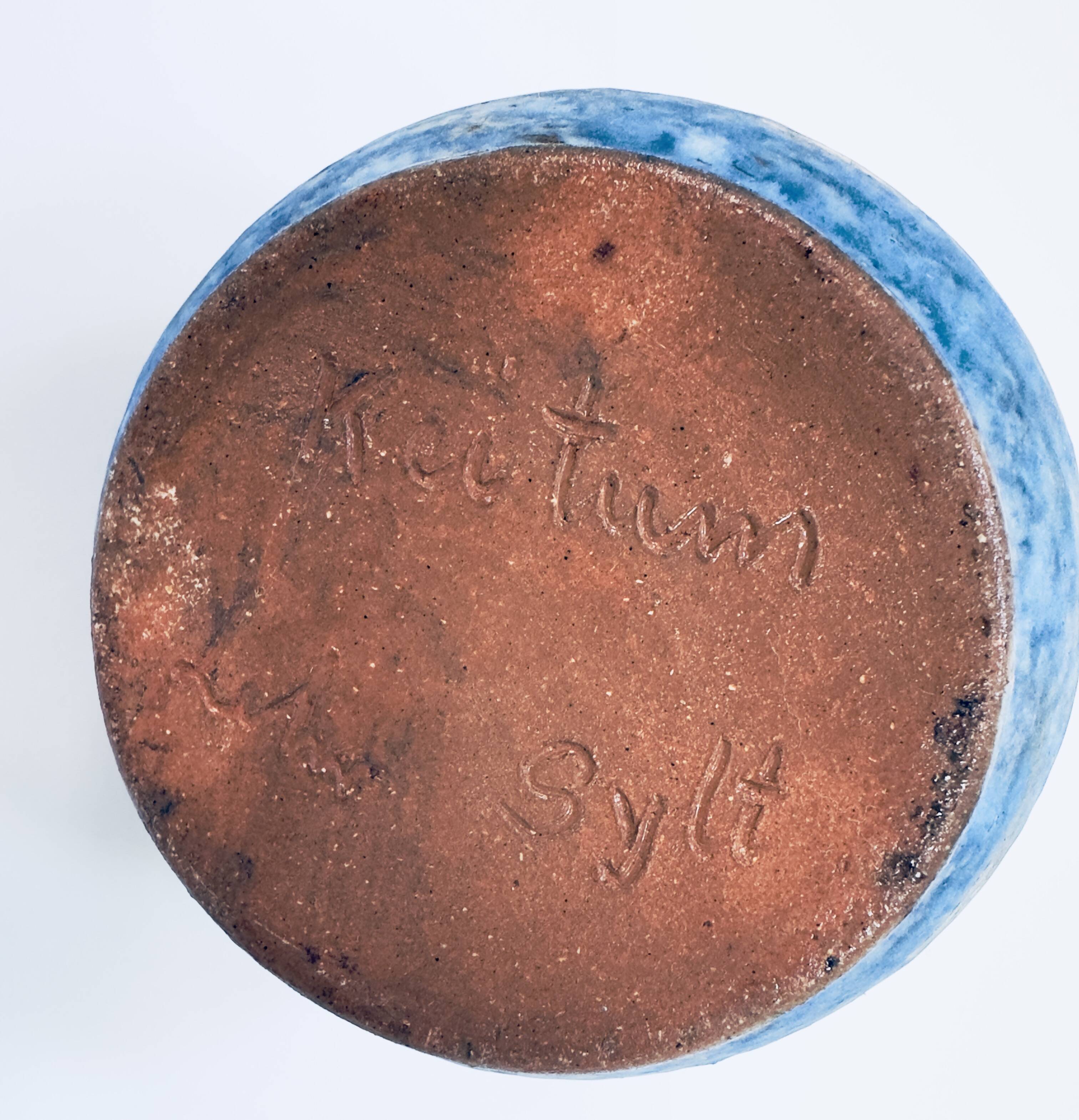 Studio ceramic art amphora vase by Werner Lehr, from Keitum Sylt, Germany, 1960s