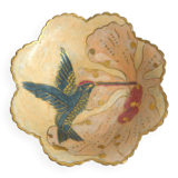 Brass hummingbird cup