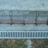 School coat rack with 5 double hooks