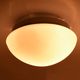 1980s minimalist small white ceiling lamp Globo lighting Germany