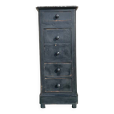 Tall and narrow chest of drawers / bedside table