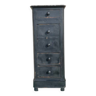 Tall and narrow chest of drawers / bedside table