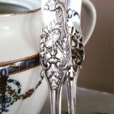 Solid silver sugar clamp lion's claws