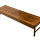 Vintage low sideboard with drawers 70's walnut veneer design