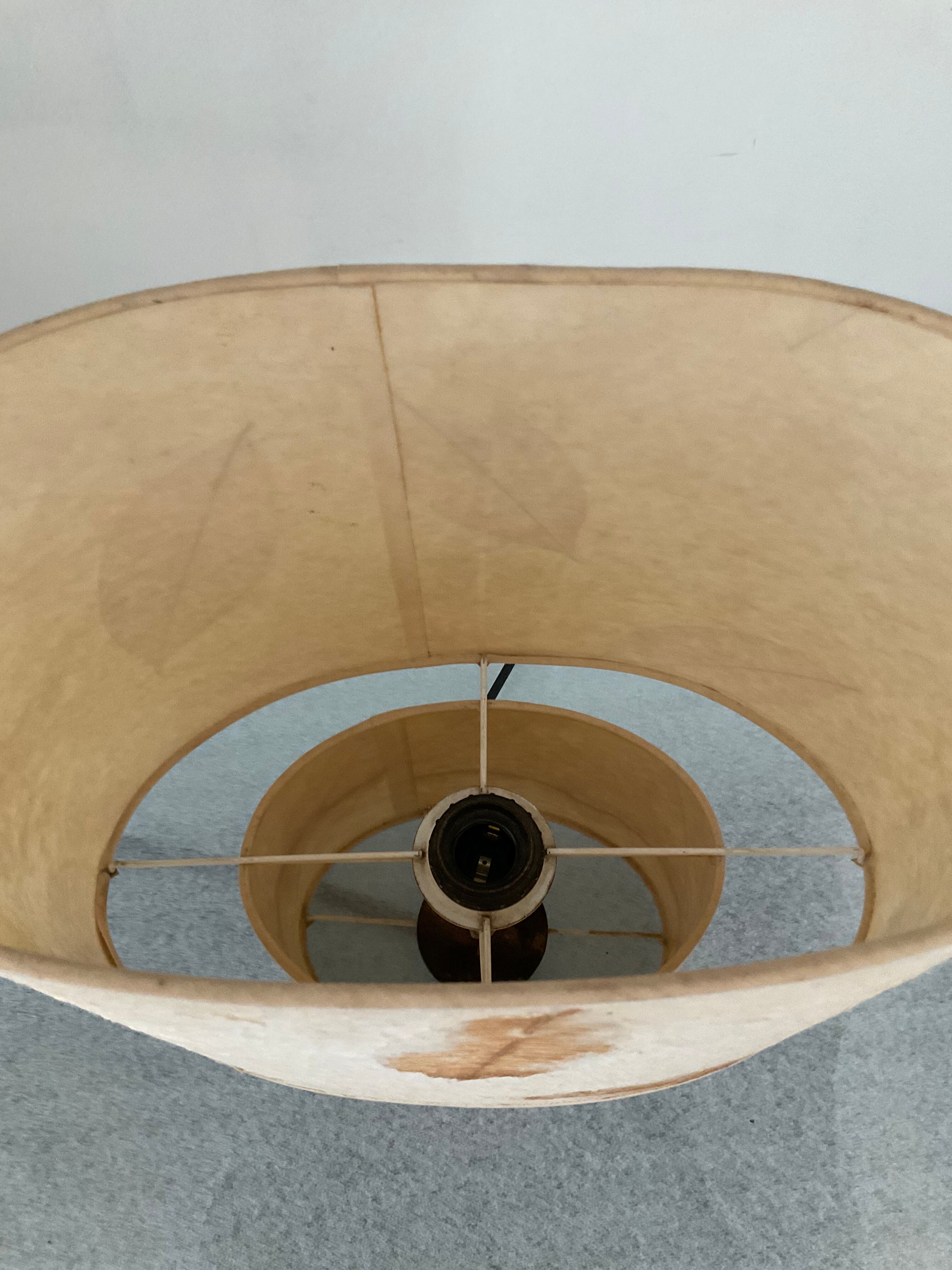 Lampe Herbier vintage des années 70