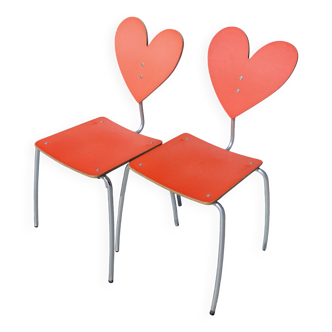 Lot de chaises Coeur, Nuage, Smiley et Fleur Agatha Ruiz de la Prada