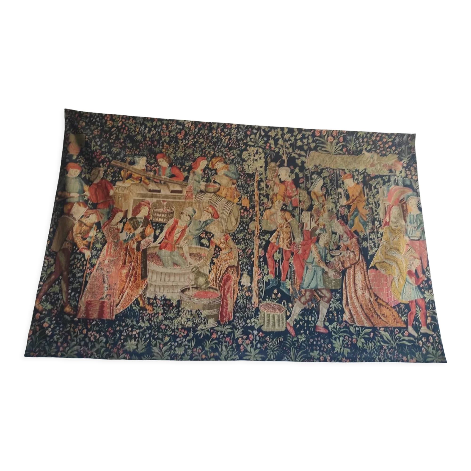 Tapestry les vendanges panels gobelin