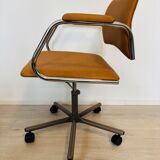 Fully restored Mustard Office Chair by Kovona K-384, Czechoslovakia 1970’s