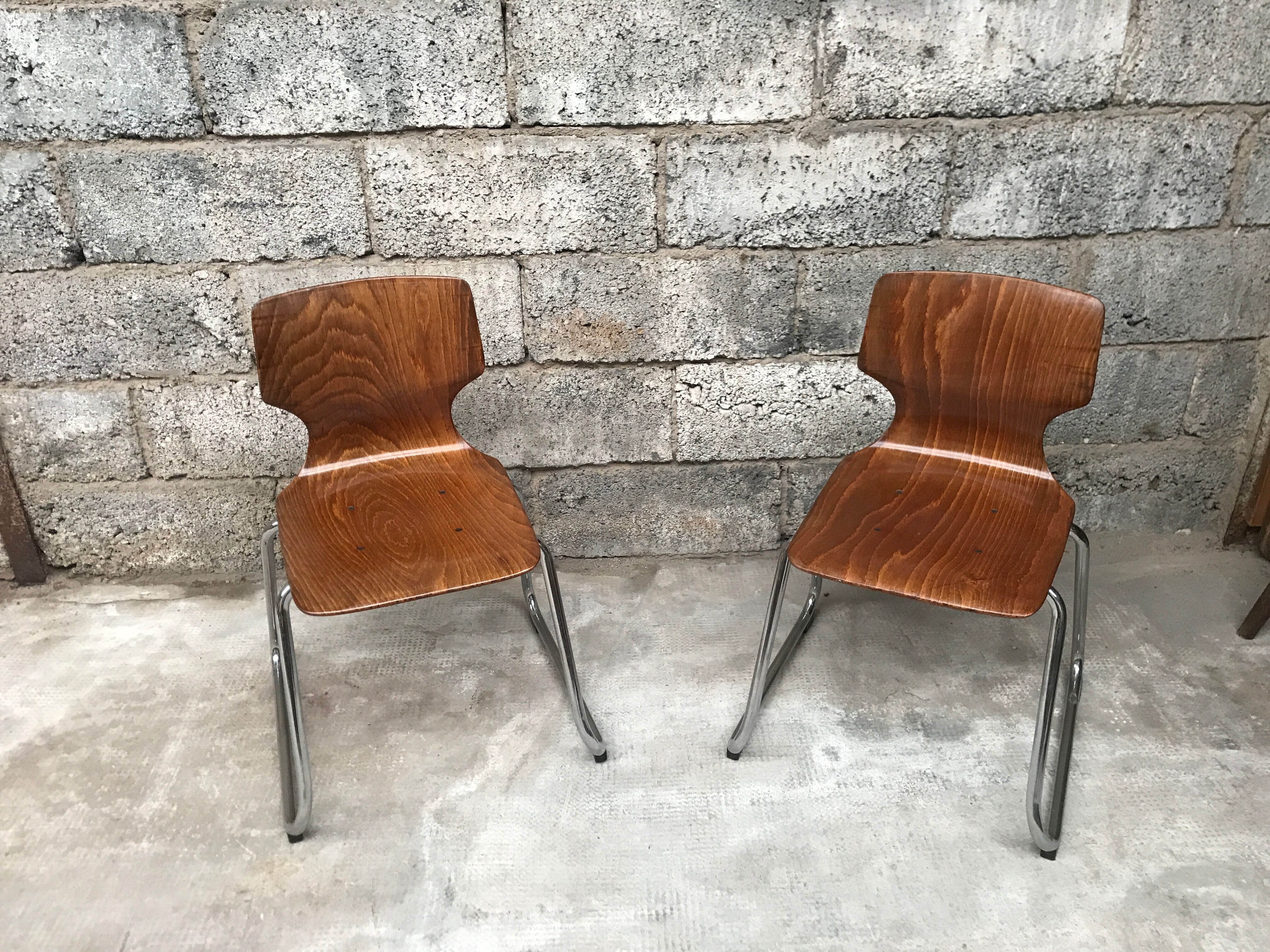 Pair of children's chair Pagholz Flototto