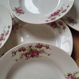 9 antique dessert plates