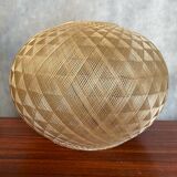 Old Scandinavian Nylon Wire Lampshade Pendant Lamp 70s Vintage