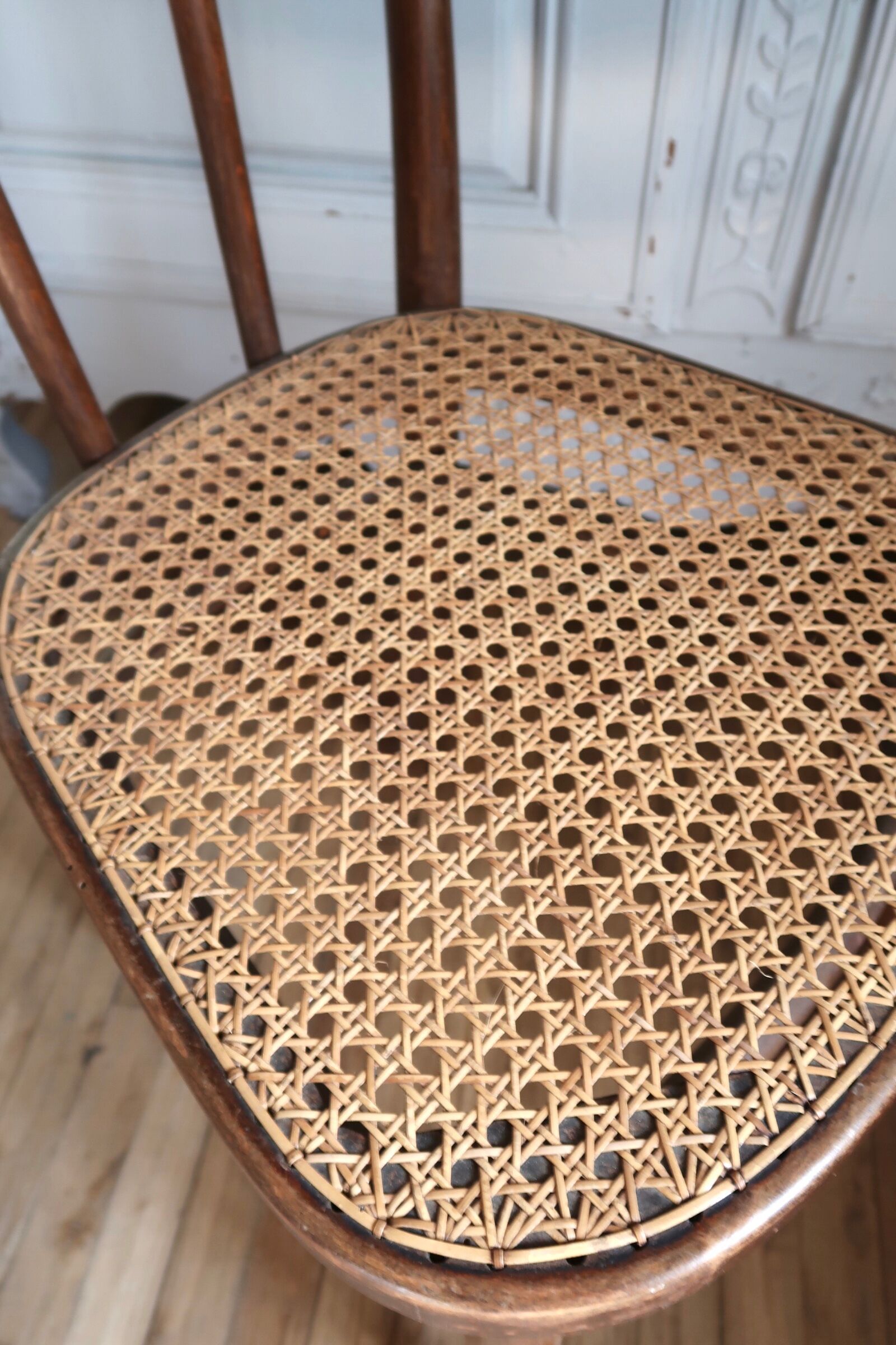 Canned bistro chair Thonet N°56 years 40