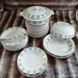 2 old plates from Digoin and Sarreguemines