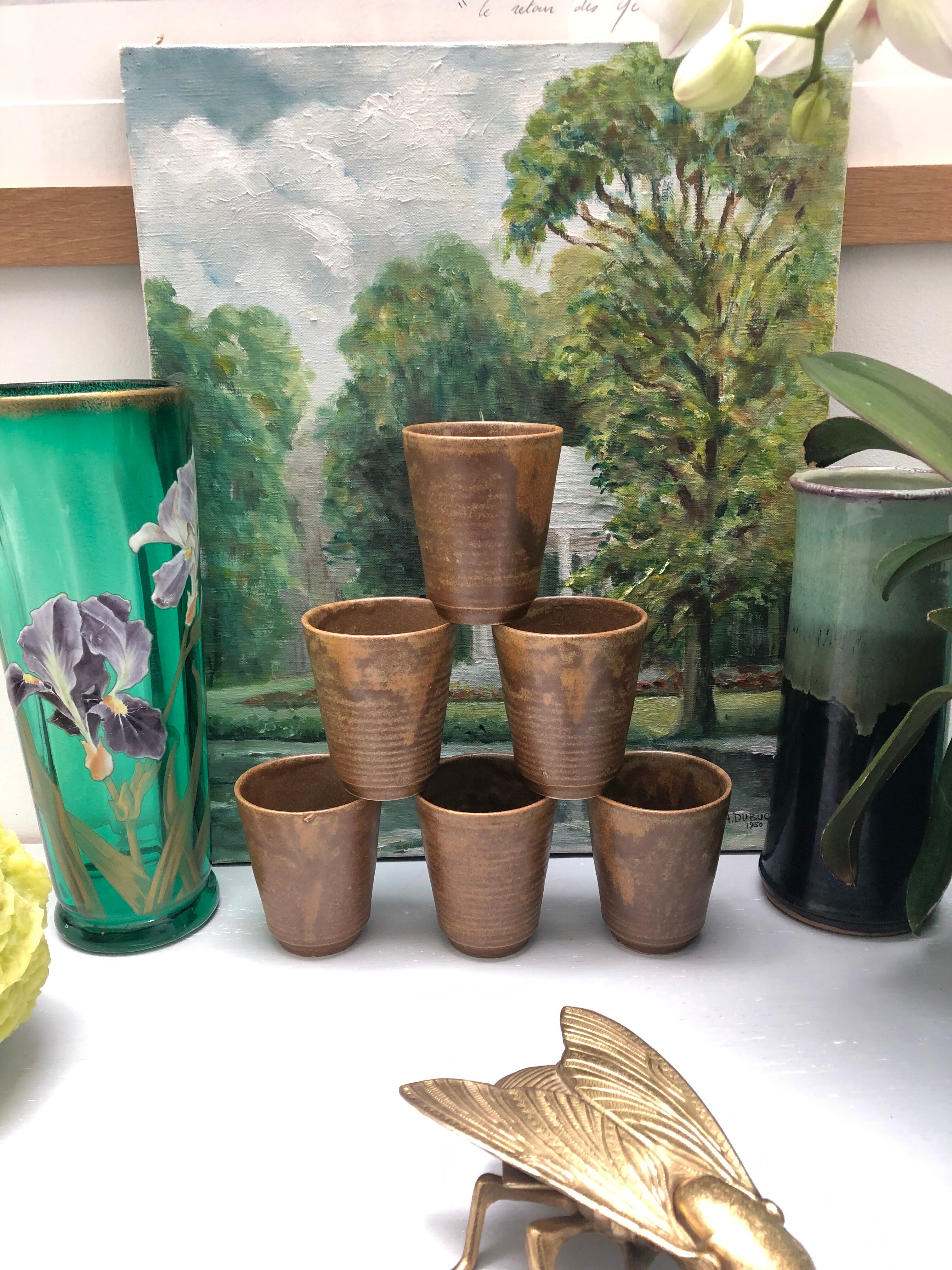 Set of 6 Gres glasses