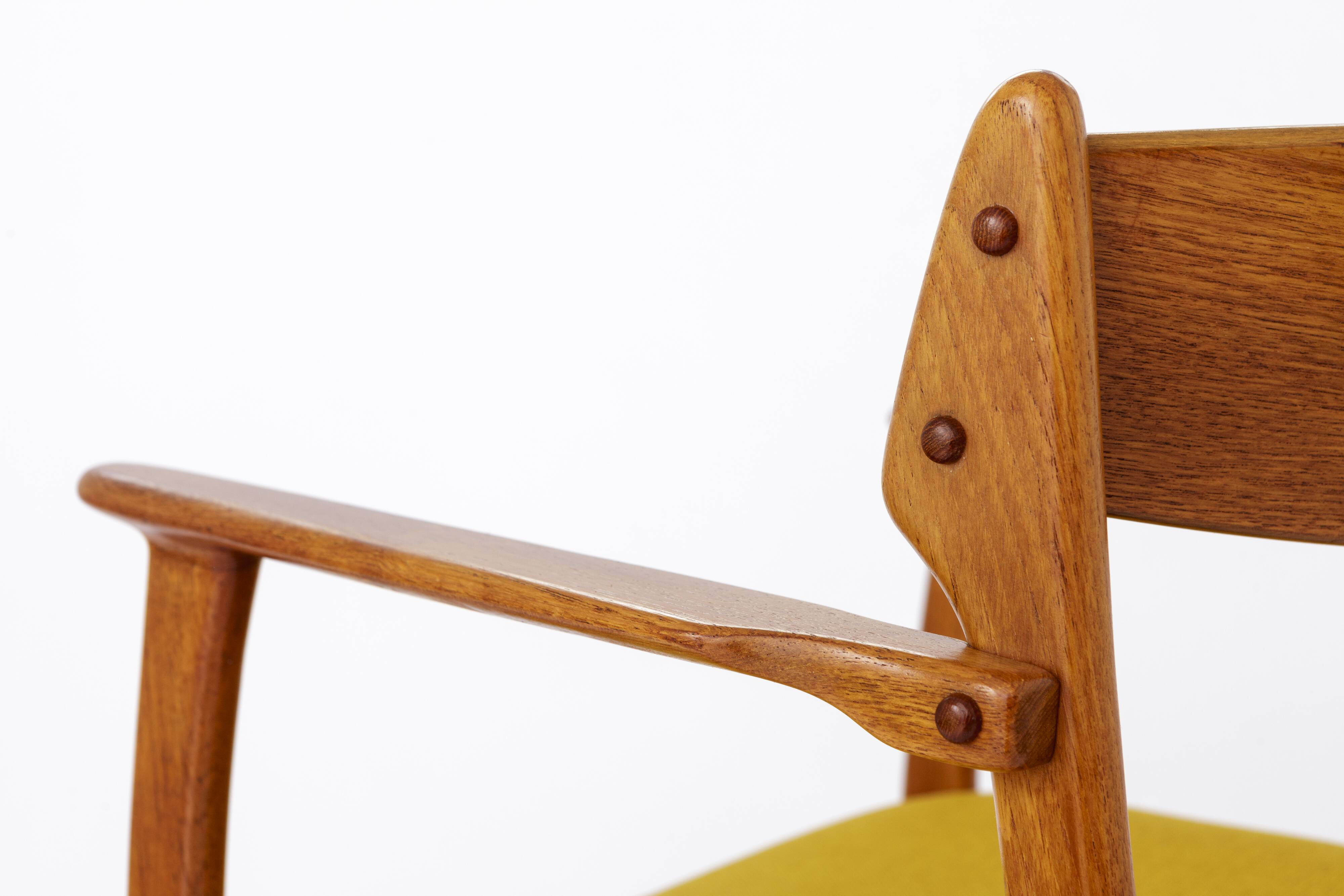 Erik Buch Teak Armchair, Denmark 1960s | Danish Mid-Century Modern Dining