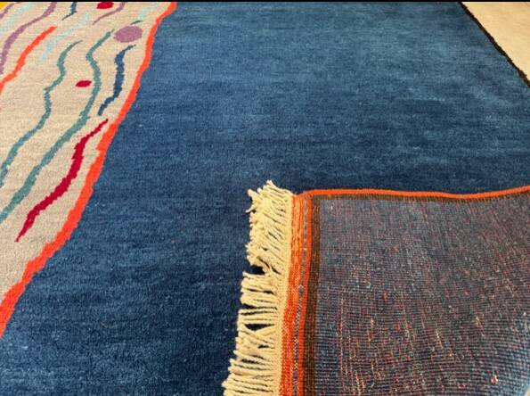 Tapis Népalais Bleu 230x165 cm