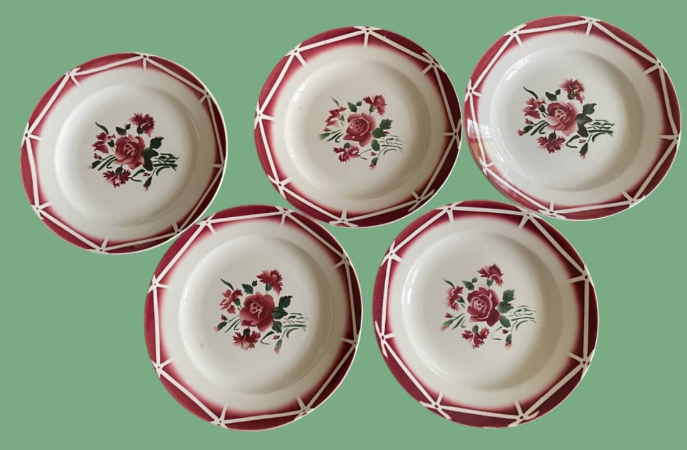 Sarreguemines Douarnenez model dinner plates