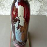 Contemporary art glassware, master glassmaker John A Slatcher. Gold & silver inclusion